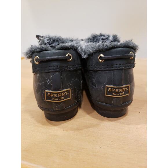 Sperry Saltwater 1-Eye Women's Fur Duck Boot [STS85457] Black Size 6.5 - Picture 3 of 12